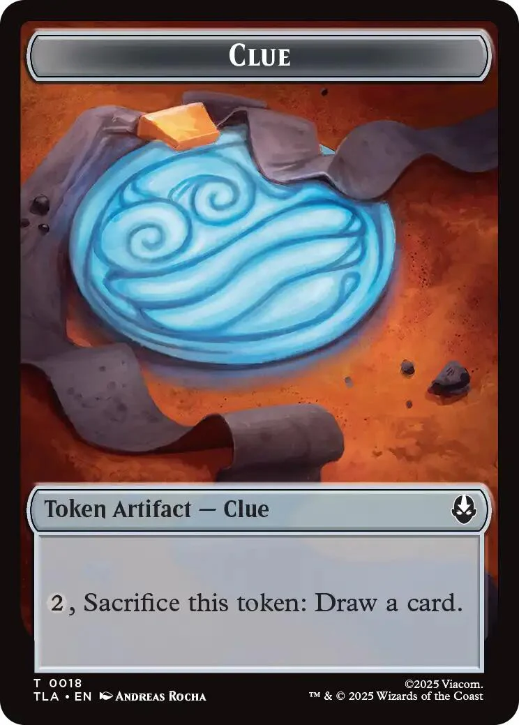 Ally (0007) // Clue (0018) Double-Sided Token [Avatar: The Last Airbender Tokens] - Image 2
