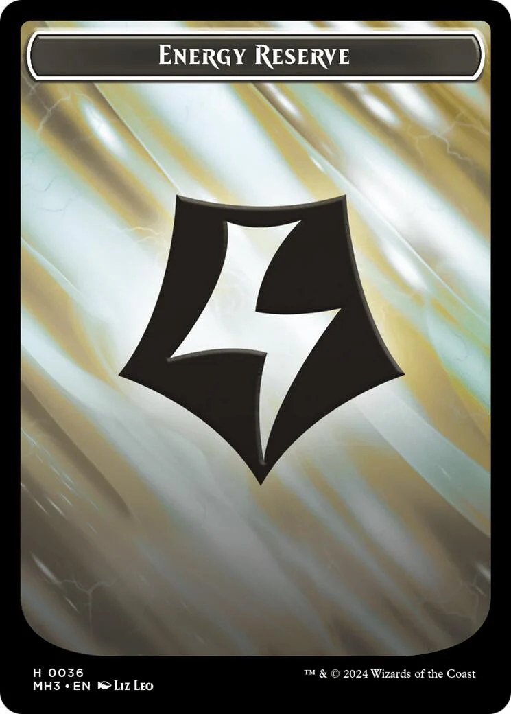 Angel // Energy Reverse Double-Sided Token [Modern Horizons 3 Tokens] - Image 2