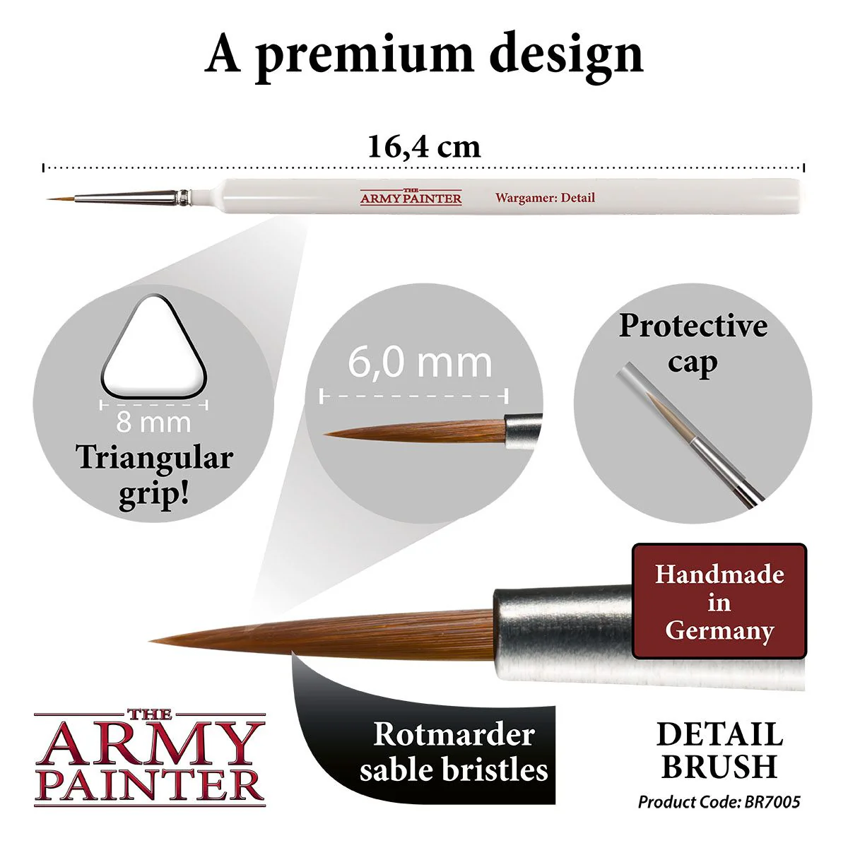 Army Painter Brushes - Wargamer Brush - Detail - Image 2