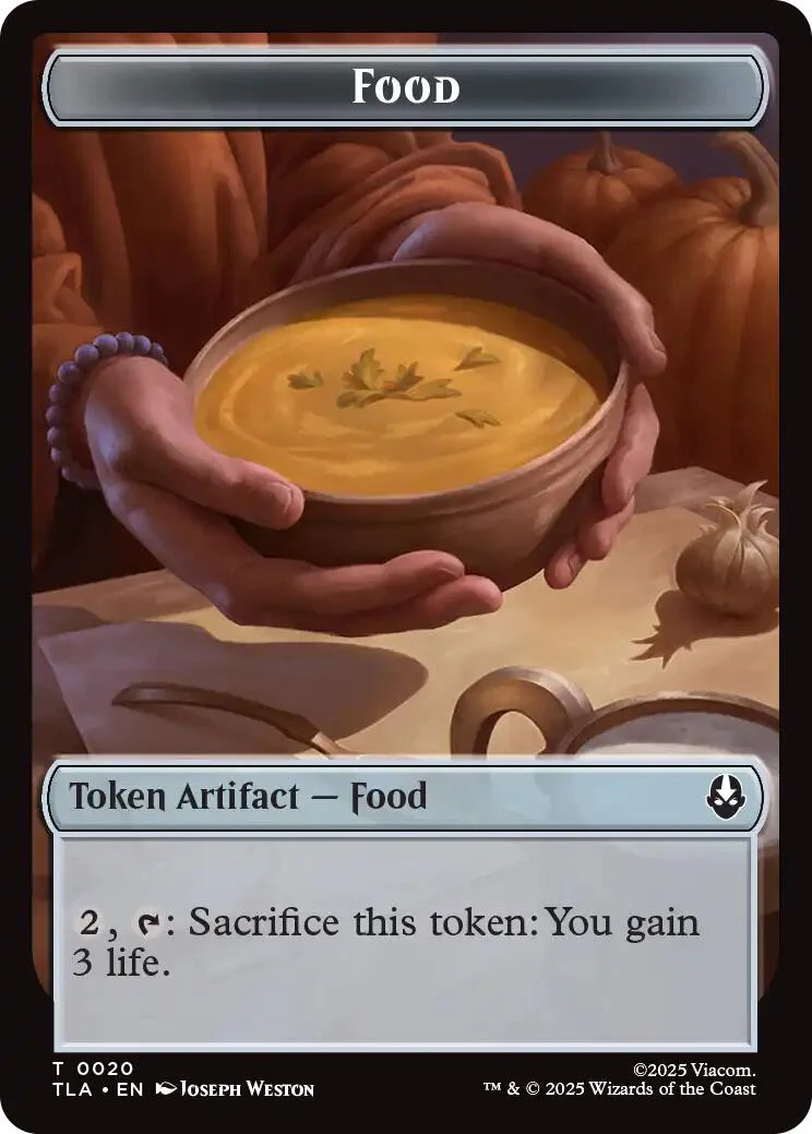 Bear // Food (0020) Double-Sided Token [Avatar: The Last Airbender Tokens] - Image 2