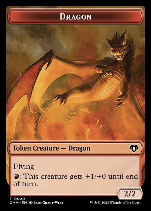 Bird // Dragon (0020) Double-Sided Token [Commander Masters Tokens] - Image 2