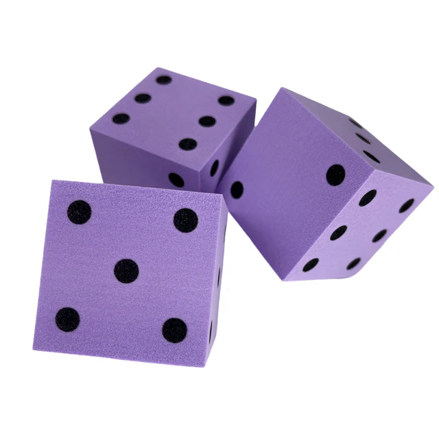 Chessex Square Cornered 50mm Foam Dice - Image 3