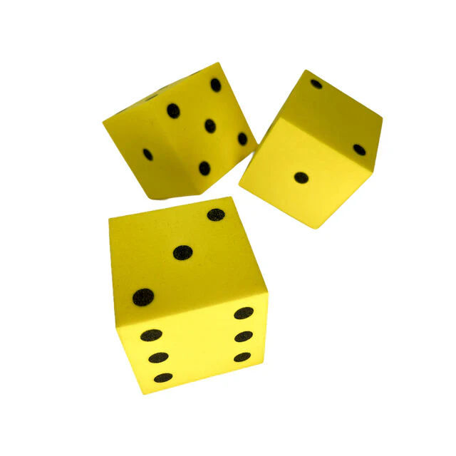 Chessex Square Cornered 50mm Foam Dice - Image 5