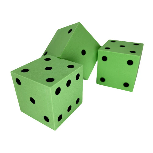 Chessex Square Cornered 50mm Foam Dice - Image 7