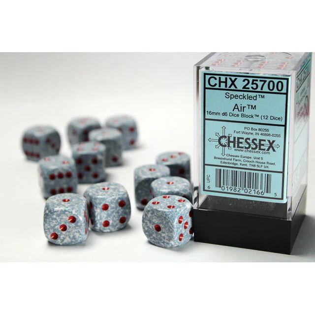 Chessex Speckled 16mm d6 Air Block (12)