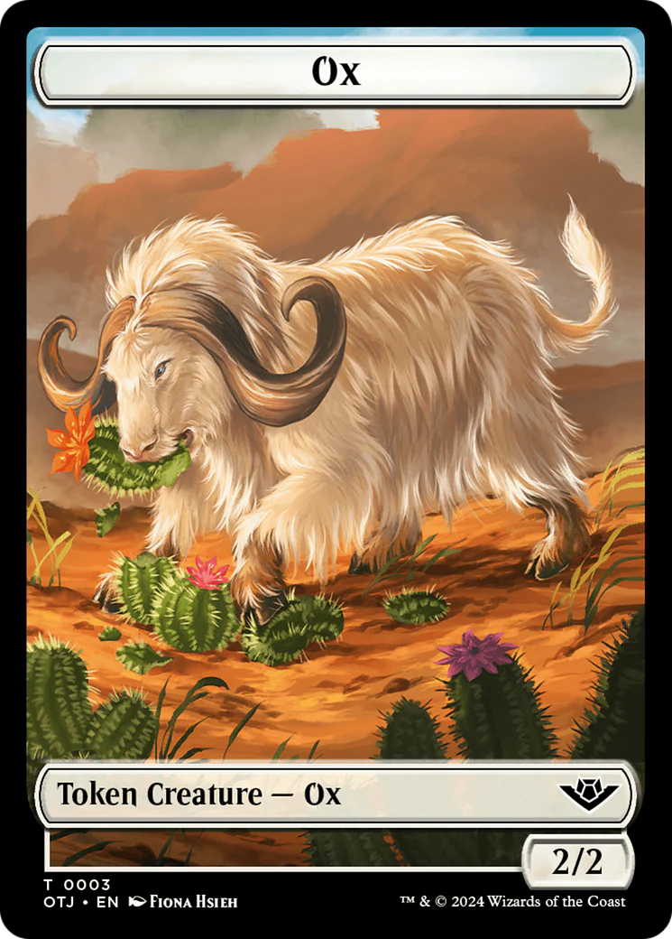 Faerie Rogue // Ox Double-Sided Token [The List] - Image 2