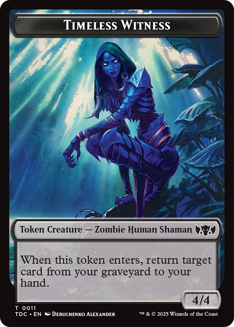 Goat // Timeless Witness Double-Sided Token [Tarkir: Dragonstorm Commander Tokens] - Image 2