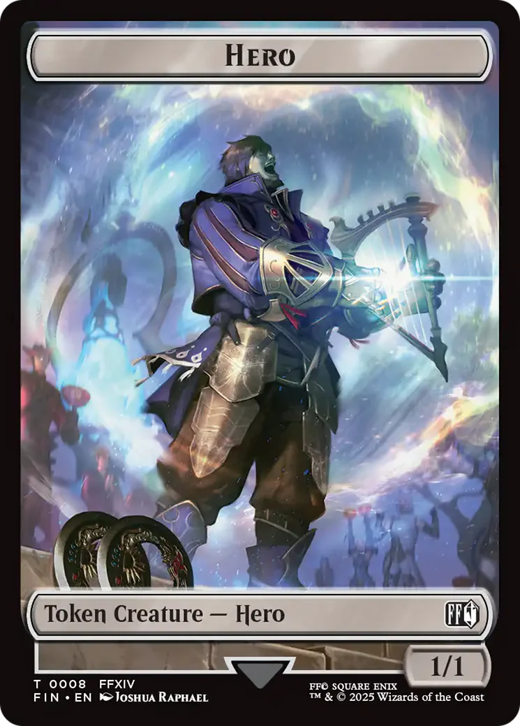 Human Soldier // Hero (0008) Double-Sided Token [FINAL FANTASY Commander Tokens] - Image 2