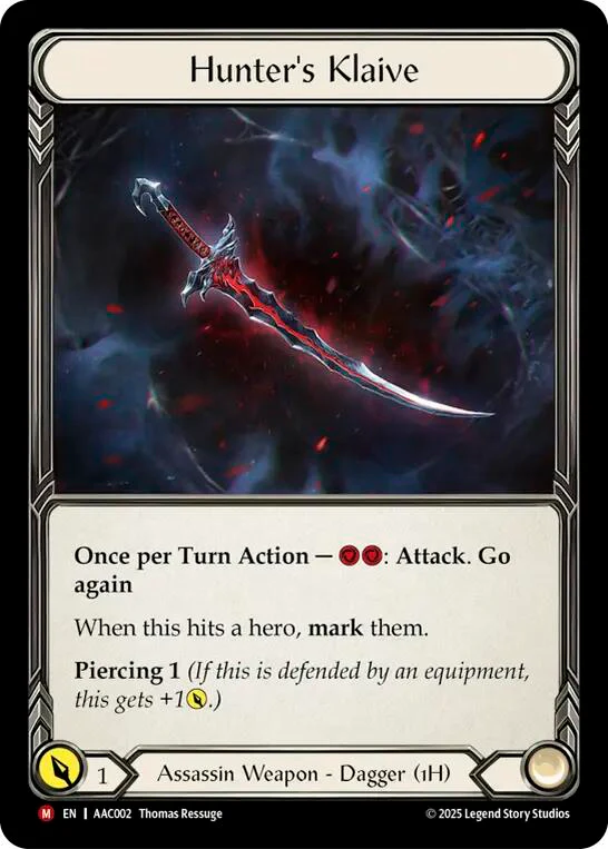 Hunter's Klaive [AAC002] (Armory Deck: Arakni)