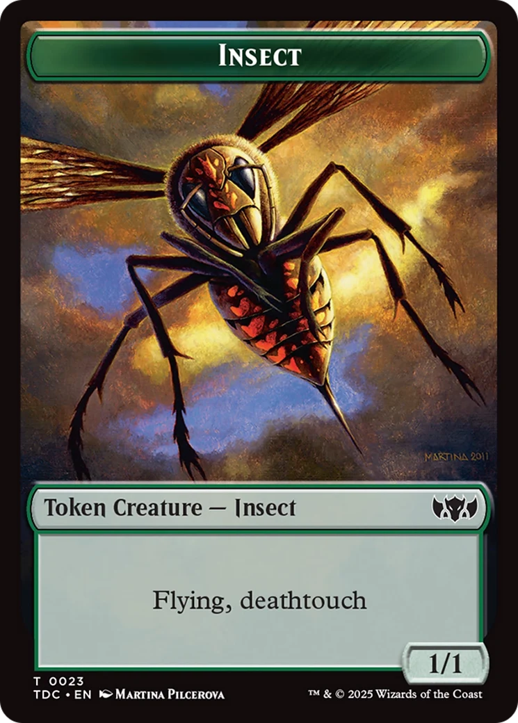 Inkling // Insect (0023) Double-Sided Token [Tarkir: Dragonstorm Commander Tokens] - Image 2