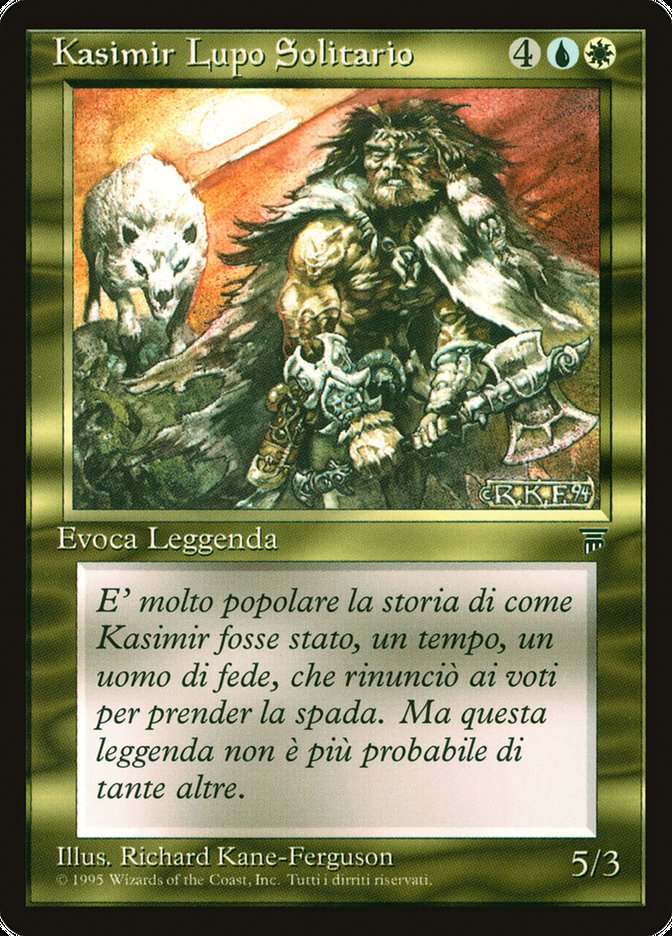 Kasimir the Lone Wolf [Legends] - Near Mint, Italian