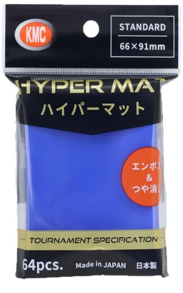 KMC Hyper Mat Sleeves (64pcs) - Aqua