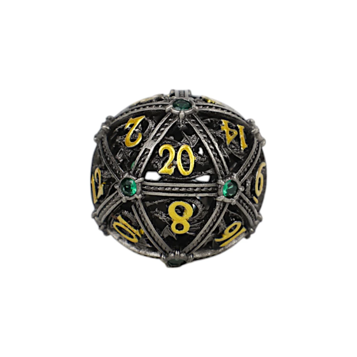 LPG Dice Set: Hoard Guardian - Steel/Green - Image 2
