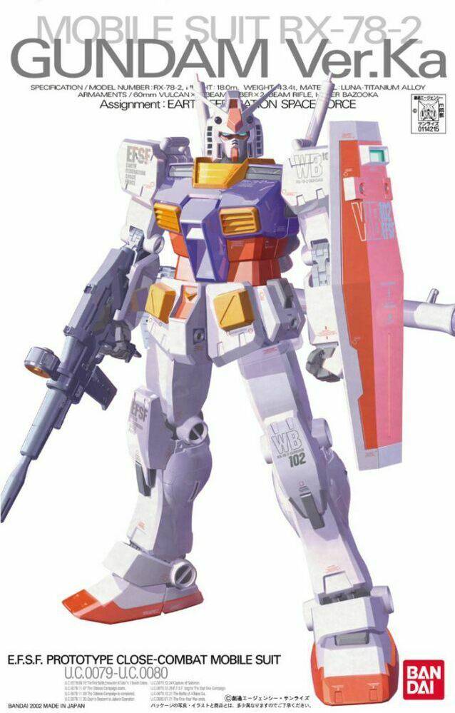 MG 1/100 RX-78-2 GUNDAM Ver.Ka