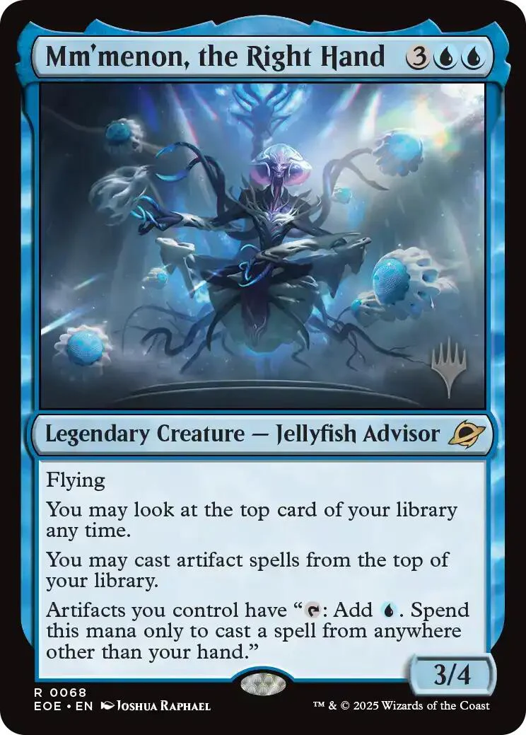 Mm'menon, the Right Hand (Promo Pack) [Edge of Eternities Promo Pack]