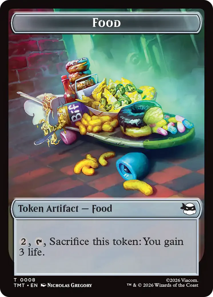 Ninja // Food Double-Sided Token [Teenage Mutant Ninja Turtles Tokens] - Image 2