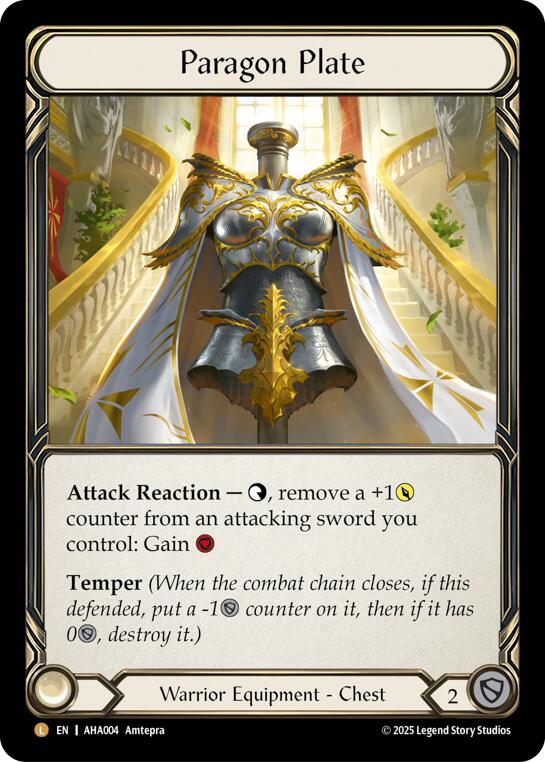 Paragon Plate [AHA004] (Armory Deck Origins: Hala)  Rainbow Foil
