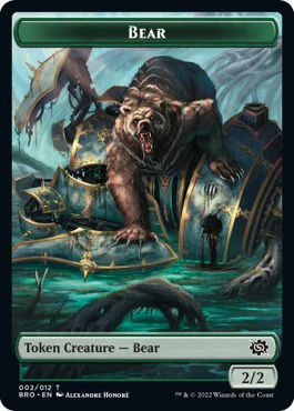 Powerstone // Bear Double-Sided Token [The Brothers' War Tokens] - Image 2