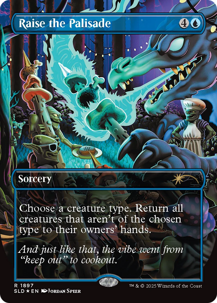 Raise the Palisade (Double Rainbow Foil) [Secret Lair Drop Series]