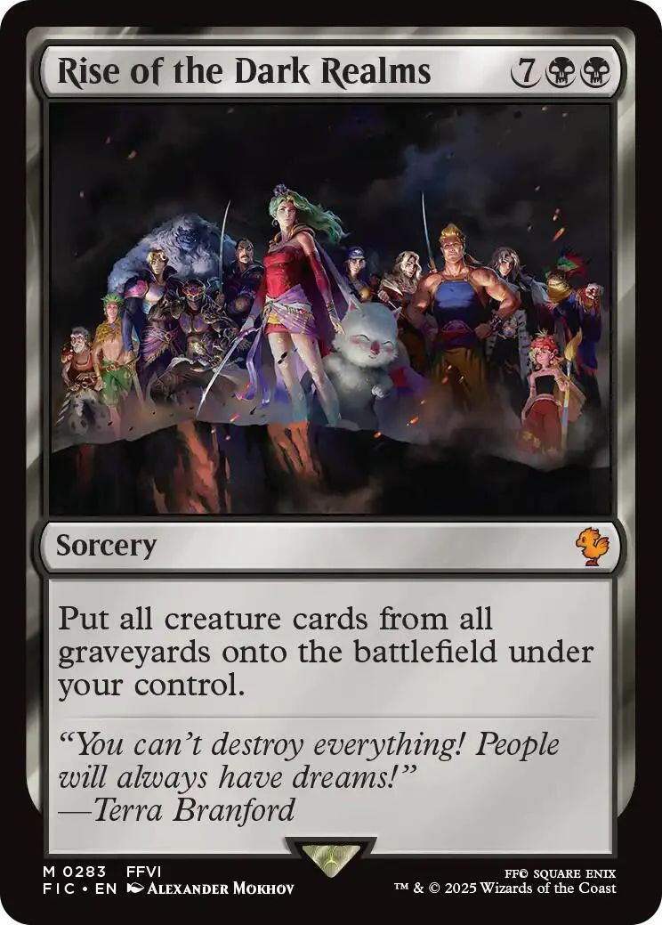 Rise of the Dark Realms (Surge Foil) [FINAL FANTASY Commander]