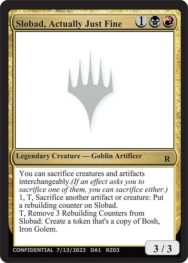 Slobad, Actually Just Fine [Mystery Booster]