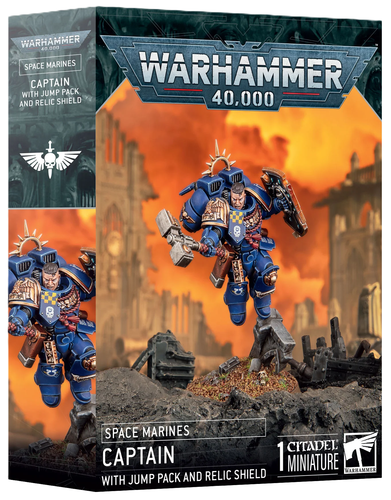Space Marines - Captain with Jump Pack and Relic Shield