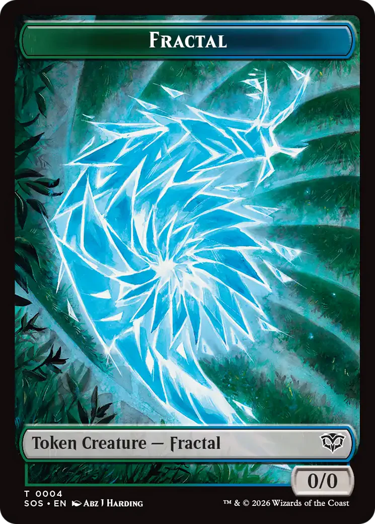 Thopter // Fractal (0004) Double-Sided Token [Secrets of Strixhaven Commander Tokens] - Image 2